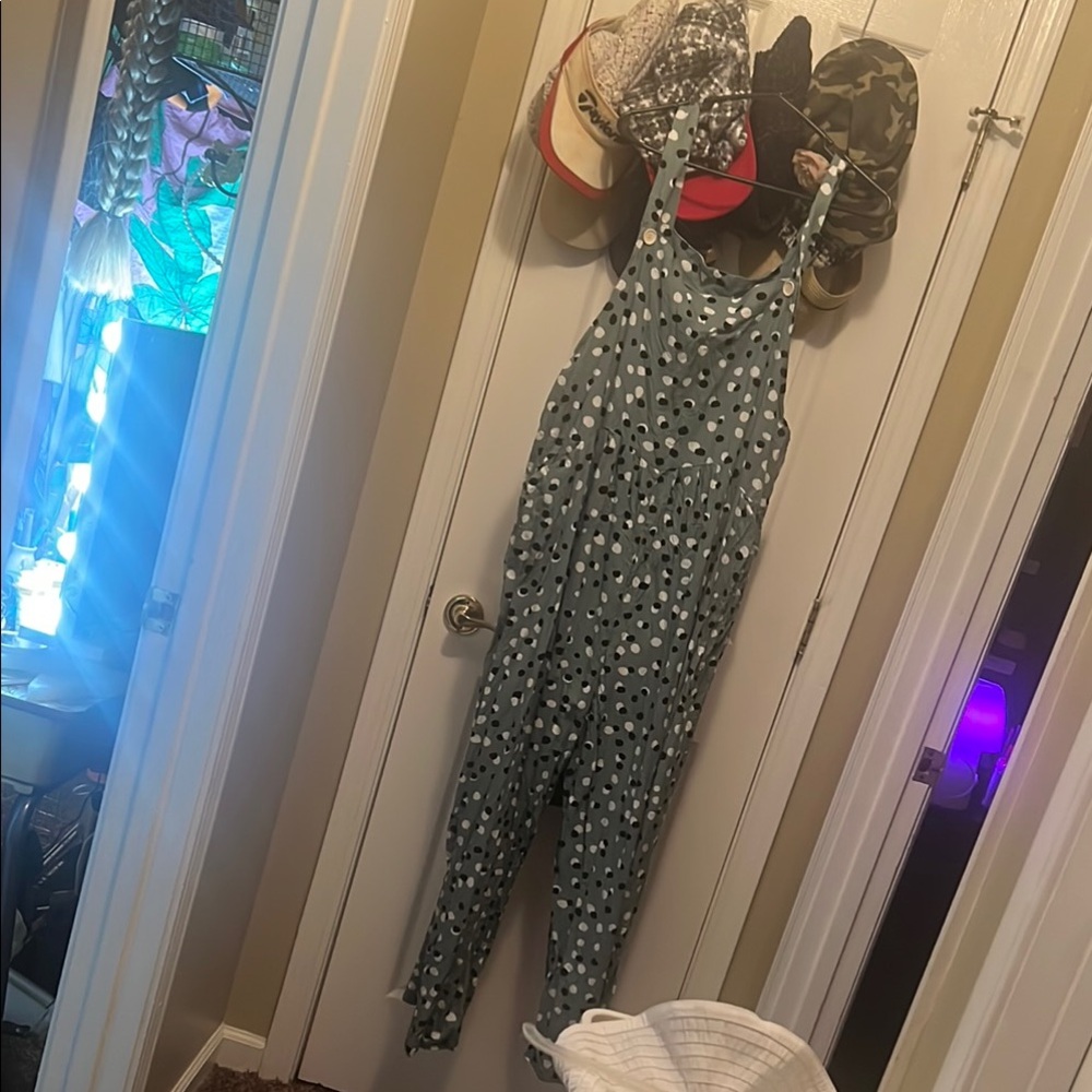 Polka Dot One Piece with POCKETS!